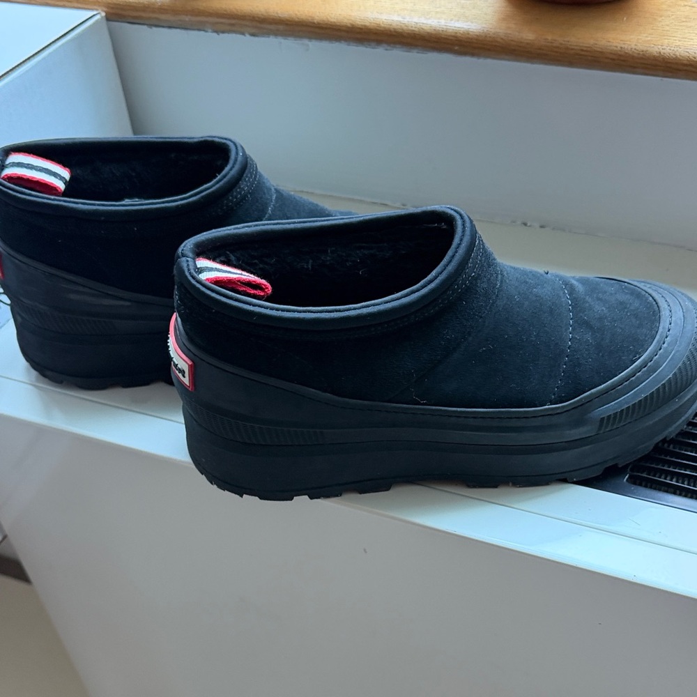 Hunter Black Askern Waterproof Suede Platform Bootie - Picture 5 of 5